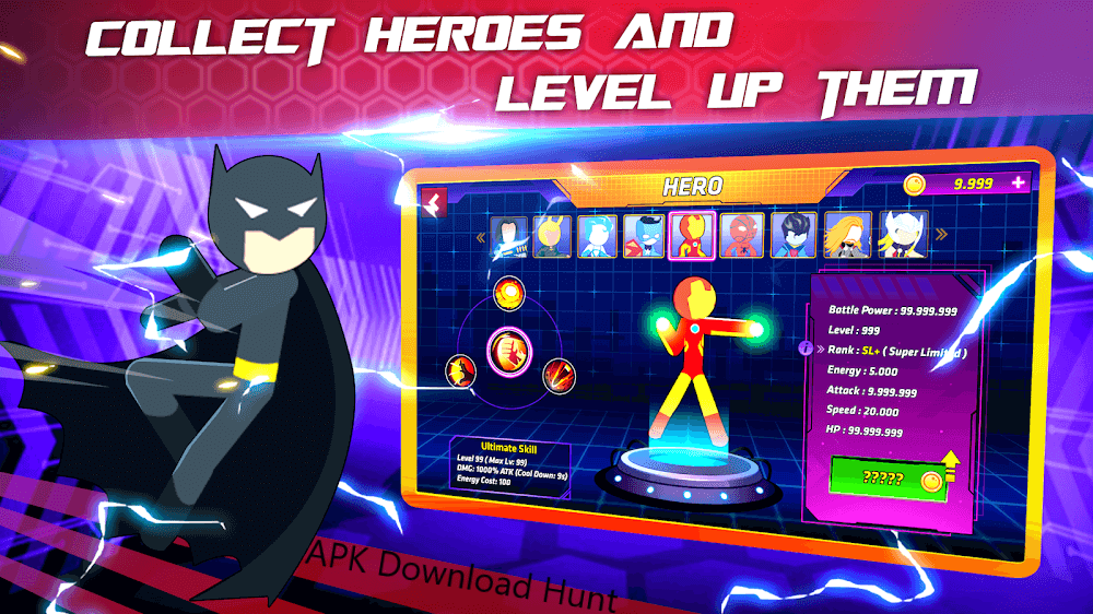 Download Super Stickman Heroes Fight (MOD, Hack Unlimited Money)