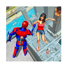 Download Flying Robot Grand City Rescue MOD APK