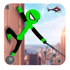 Download Flying Stickman Rope Hero MOD APK