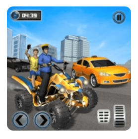 Download Taxi Cab ATV Quad Bike Limo City Taxi Driving Game MOD APK