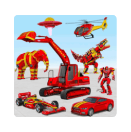 Download Excavator Robot Car Game-Dino MOD APK