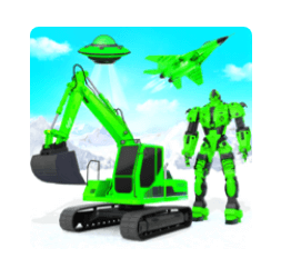 Download Snow Excavator Robot Deer Robot Car Game MOD APK