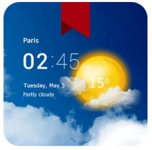 Download Transparent clock weather Pro MOD APK