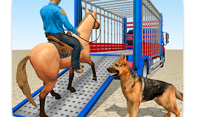 Download US Police Dog Horse Transport Truck MOD APK