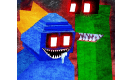 Download Green Rainbow Friends ScaryMod MOD APK