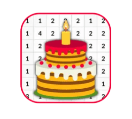 Latest Version Birthday Cake Coloring By Number MOD APK