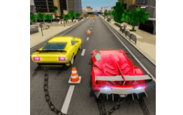 Latest Version Chained Car Jump Extreme Car Drag Racing Game MOD APK