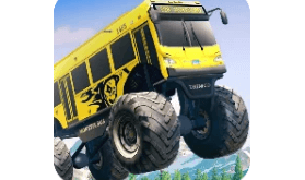 Latest Version Crazy Monster Bus Stunt Race MOD APK