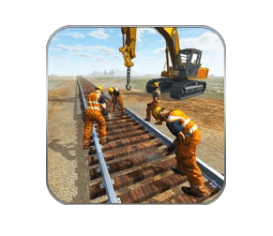 Latest Version Train Track Rail Construction Simulator MOD + Hack APK Download