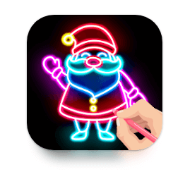 Download Draw Glow Christmas 2023 MOD APK
