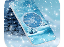 Download Winter Snow Clock Wallpaper MOD APK